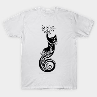 black cat design T-Shirt